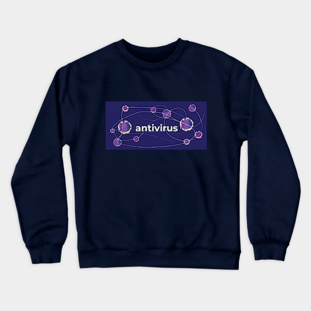 Antivirus Crewneck Sweatshirt by dddesign